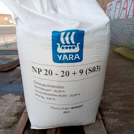 Минеральное удобрение Яра Мила NP 20-20+9.0SO3  600 кг Yara | Agriks
