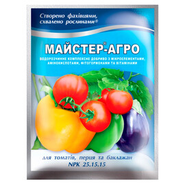 Добриво Майстер-Агро для томатів, перцю і баклажанів 100 г | Agriks