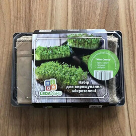 Набір для мікрозелені "Мікс Смаку" (крес-салат, гірчиця, цибуля) | Agriks