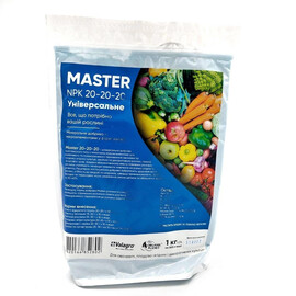 Минеральное удобрение Мастер 20+20+20 Valagro от 250 г, Фасовка: Проф упаковка 1 кг | Agriks