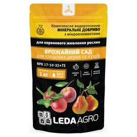 Добриво Врожайний Сад NPK 17-10-32+ТЕ Leda Agro 1 кг | Agriks