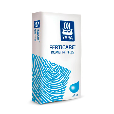 Минеральное удобрение Ferticare Kombi 14-11-25+micro 25 кг Yara | Agriks