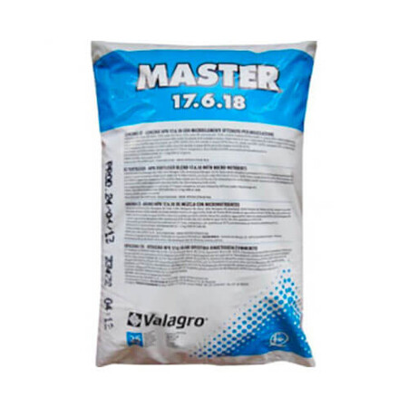 Минеральное удобрение Мастер 17+6+18 Valagro от 250 г, Фасовка: Проф упаковка 25 кг | Agriks