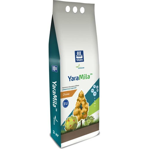 Удобрение комплексное универсальное грунтовое Осень 1 кг YaraMila, Фасовка: Проф упаковка 3 кг | Agriks
