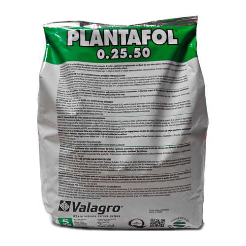Мінеральне добриво Плантафол 0+25+50 Valagro від 250 г, Фасовка: Проф упаковка 5 кг | Agriks