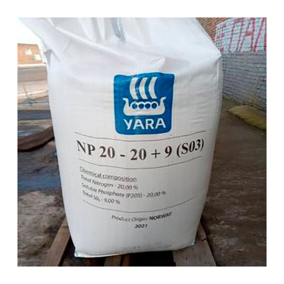 Минеральное удобрение Яра Мила NP 20-20+9.0SO3 Yara 600 кг | Agriks