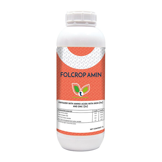 Биостимулятор антистрессант Folcrop Amin (Фолкроп Амин) Solare Sementi 1 л, Фасовка: Флакон 1 л | Agriks
