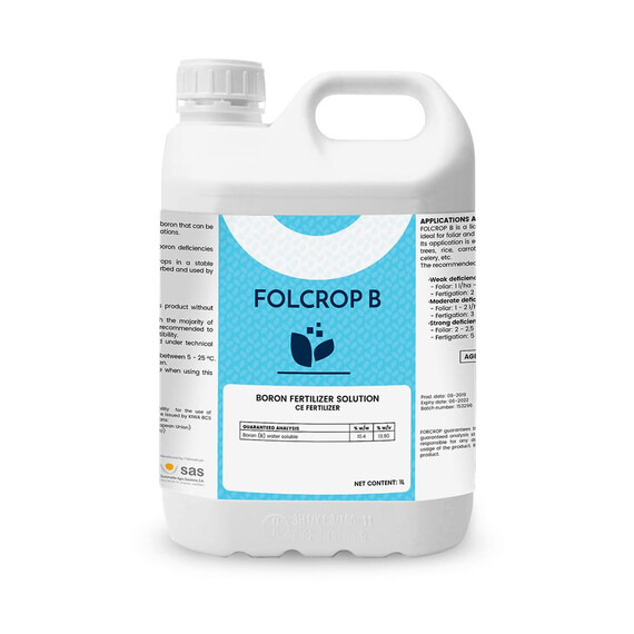 Микроэлемент Folcrop B (Фолкроп Бор) Solare Sementi 5 л | Agriks