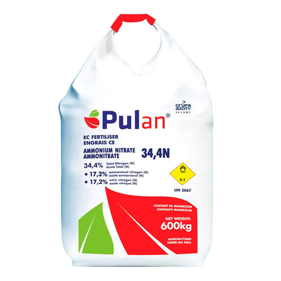 Мінеральне добриво Pulan Ammonium Nitrate 34.4%N Yara 600 кг | Agriks