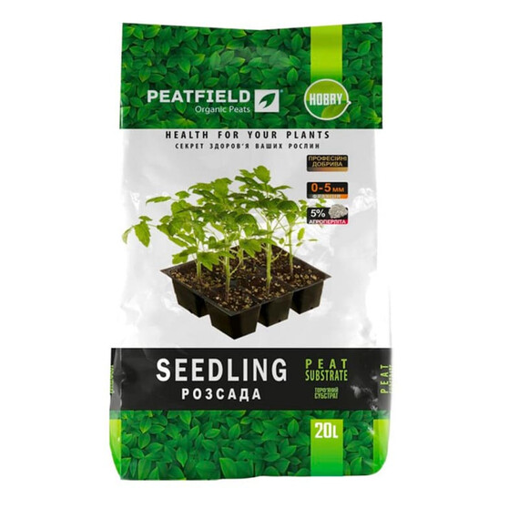 Торф'яний субстрат для розсади Peatfield 20 л | Agriks