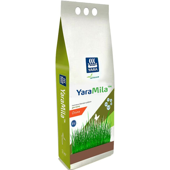 Добриво комплексне для газону Осінь YaraMila 1 кг, Фасовка: Проф упаковка 3 кг | Agriks