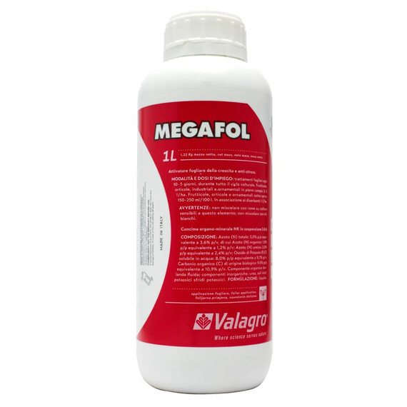 Стимулятор роста Мегафол Valagro от 25 мл, Фасовка: Флакон 1 л | Agriks