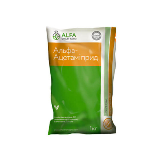 Инсектицид Альфа Ацетамиприд РП Alfa Smart Agro 1 кг, Фасовка: Проф упаковка 1 кг | Agriks